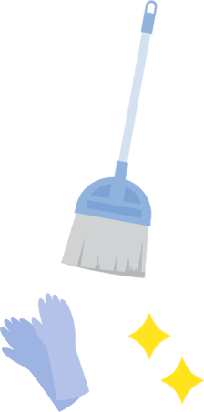 掃除道具のイラスト